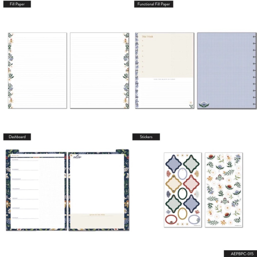 NWT-The Happy Planner BIG PLANNER COMPANION -Forest Flowers - Picture 3 of 6
